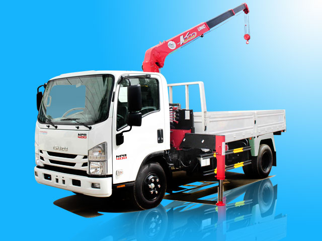 Xe cẩu Isuzu NPR85KE4 1T9 gắn cẩu Unic URV344