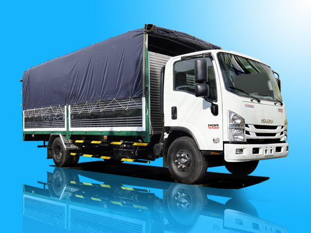 Xe tải Isuzu 5T5 thùng mui bạt bửng nâng - NQR75ME4