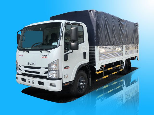 Xe tải Isuzu 3T49 thùng bạt bửng nâng - NPR85KE4